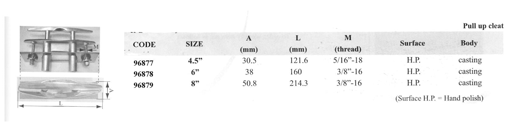 KOÇBOYNUZU ALTTAN SOMUNLU, 6'', İNOX 316
