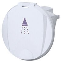 Case for Shower Head, Round, w/Lid, Chrome