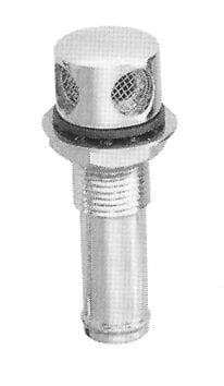 FUEL TANK VENT BRASS CROME PLATED