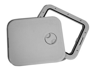 Endüstriyel Geçiş Hatchi Ayrılabilir Kapaklı 316x360mm, Gri