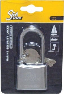 Sea Lock Marin Asma Kilit, Uzun Kelepçeli 40Mm