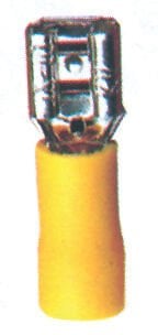 Soket Çift Kıvrımlı,Sarı 2,5-6Mm2(25Adet)