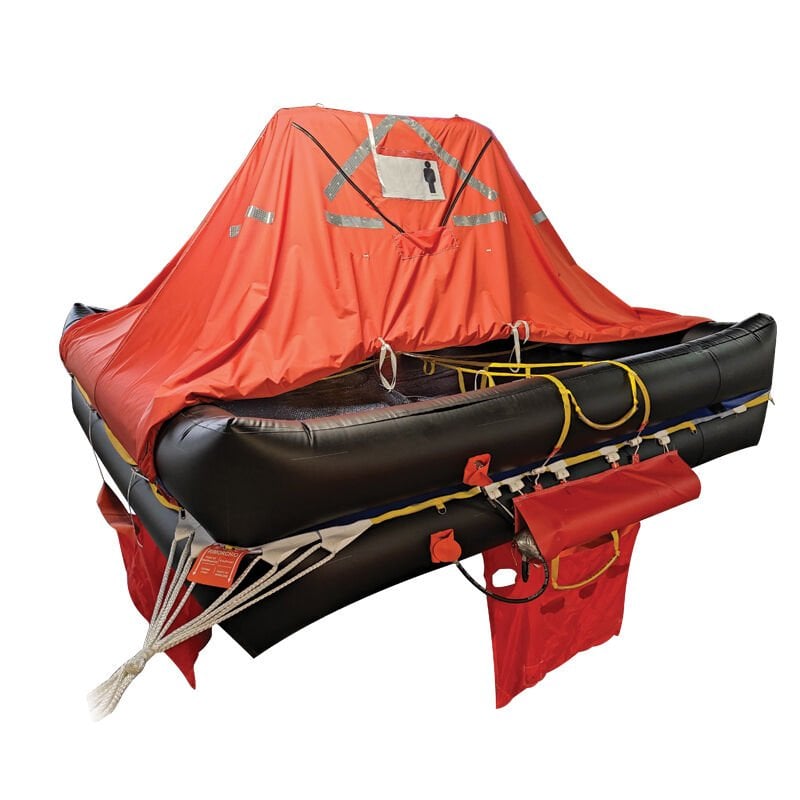 LALIZAS Liferaft SOLAS DEEP SEA II,TOB,Compact,12 prs,flat pack (A)