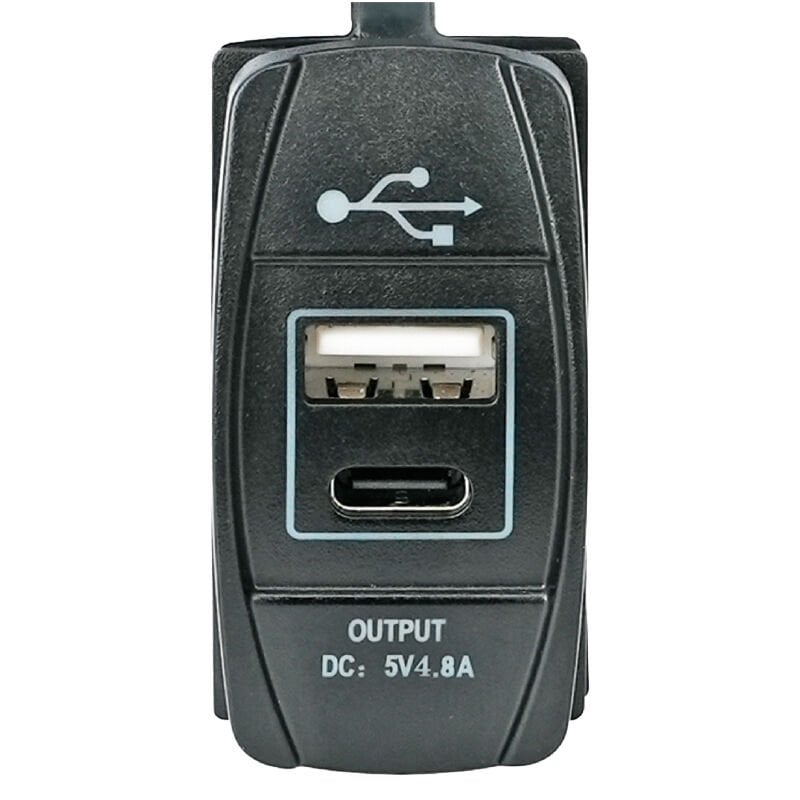 Double Port Current Plug (USB & C)