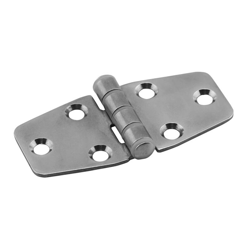 Silent Hinge, Right, Inox 316, L78mm, W37mm, Thickness 1,8mm