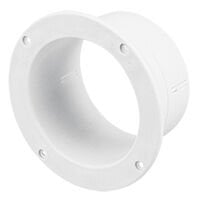 Ventilator Connector, Straight, Ø102mm, White