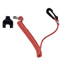 Set of Kill Switch Key w/Coil Lanyard for Omc Eng.