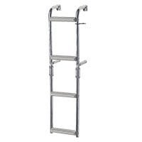 Foldable Ladder,Inox 316,1+2 steps,for narr.transom,90⁰