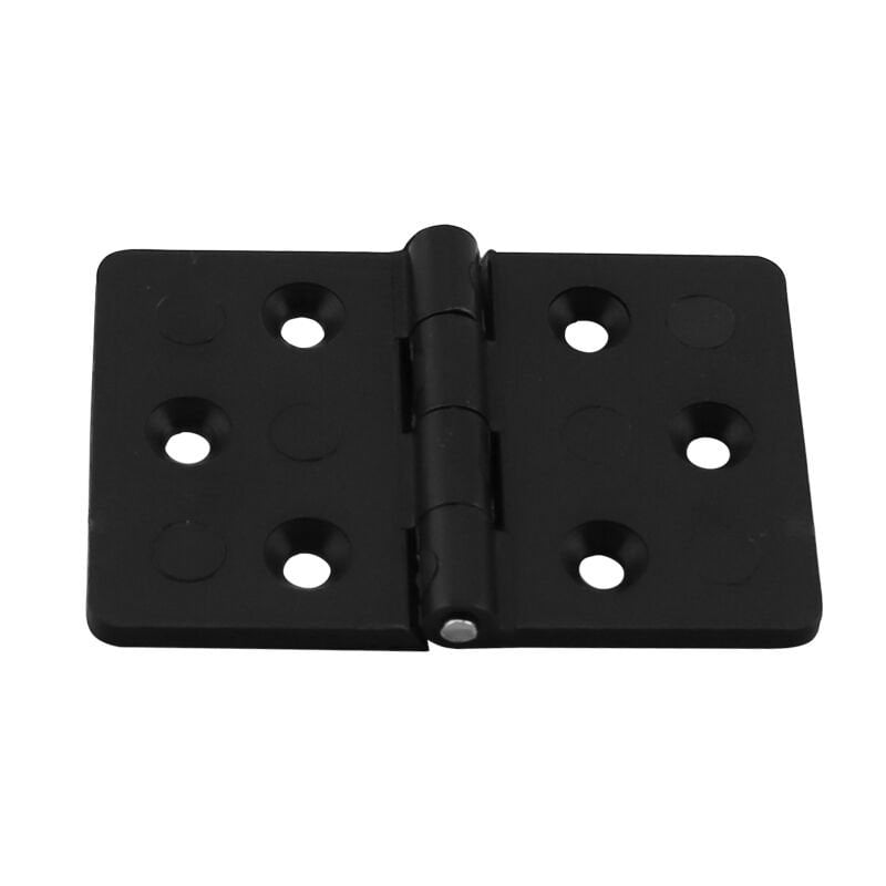 Hinge Polyamide, Rectangular 60x40x3mm, Black