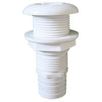 Thru-Hull EasyMount 1 1/2'', f/Hose Ø38mm -1 1/4''Wh