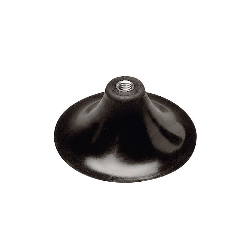 Rubber Base f/Flag Staff w/Suction Cap, Ø92mm,  Black