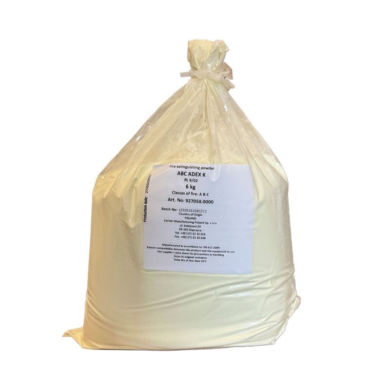 Powder ABC, Adex K, 6kg, for LALIZAS Yangın Söndürücü Kuru Toz 6kg & 12kg, 1pc for 6kg &2pcs for 12k
