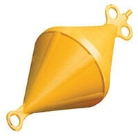 Mooring Buoy Bi-Conical, Plastic, Ext.Ø220mm, Yellow