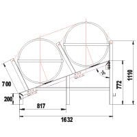Beşik/Cradle SOLAS OCEANO için 3-sıra, 6-25(A), 6-35(B)
