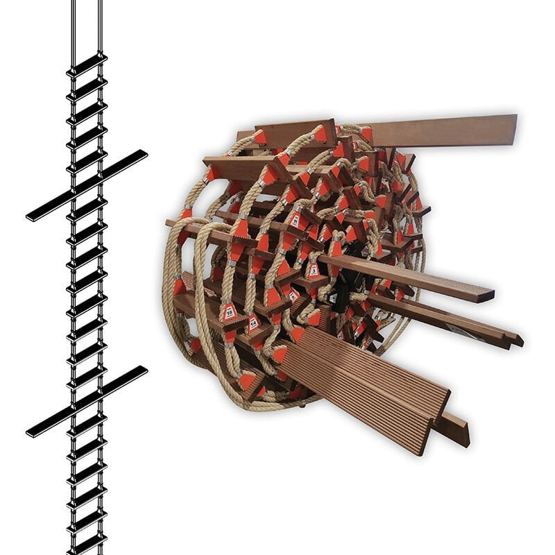 LALIZAS Pilot Ladder LPL 8,3m/28ft, 26 Steps, SOLAS/MED/USCG