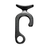 Hook for Fender, on Ø20-22mm Rail, 85x38mm, Black