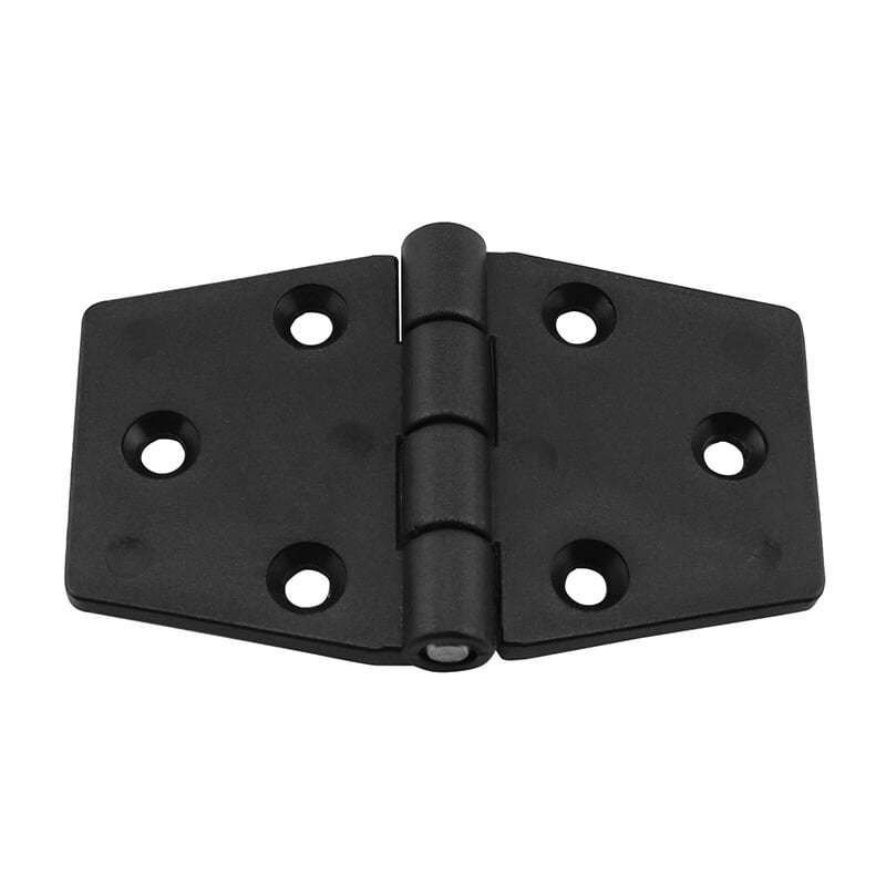 Hinge  Polyamide, Hexagonal, 95x60x4.5mm, Black