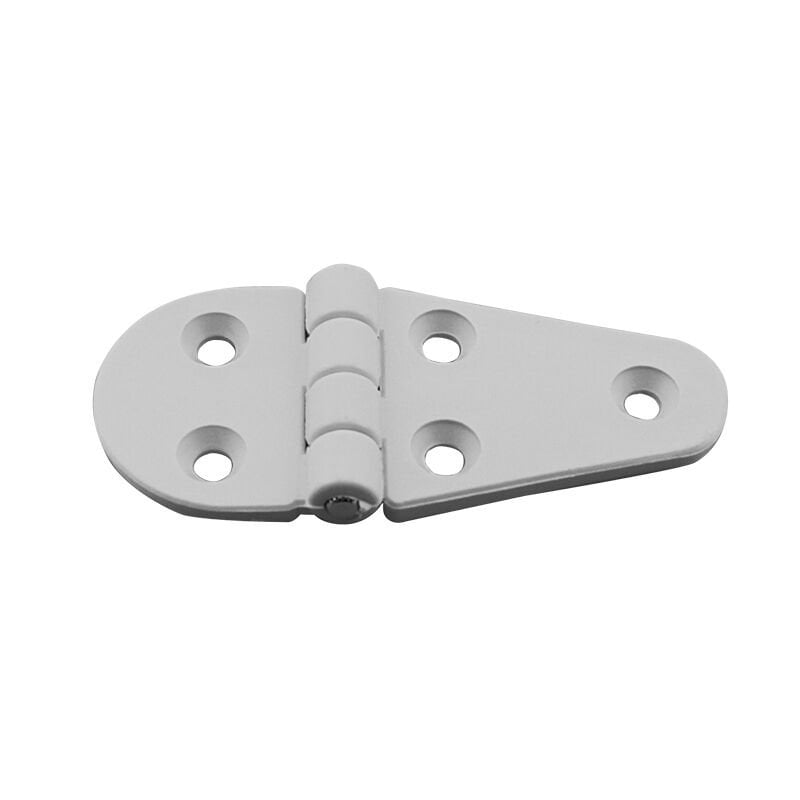 Hinge Polyamide, Semi-Oval, 90x40x4.5mm, White
