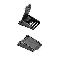 Buckle for 30mm Webbing, w/ Notches, Plastic, White