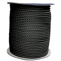 CABO Bağlama Halatı-Üç Kollu,Polyester, Siyah, Diam.24M