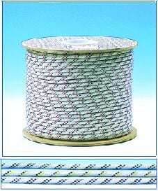 CABO SEYİR HALATLARI, ''Halyard'', Çap. 3mm, Beyaz üstü Mavi Örgü