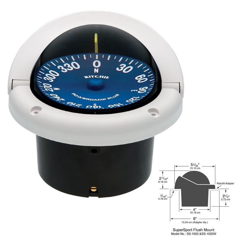 Compass Supersport flush mount 3 3/4''