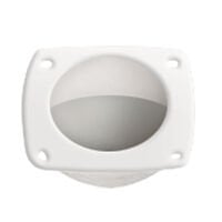 Finger Flush Pull, Ø44mm, 57x57mm, Plastic, White