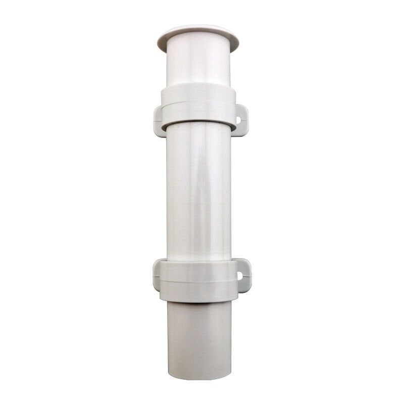 Rod Holder, Plastic, SideMount, Ø40mm H.225mm, White