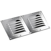 Vent. Shaft Grilles Cover, Double, 258x118x6,5mm, Black