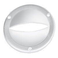 Ventilation Clam Shell Cover, Round, Ø87mm, White